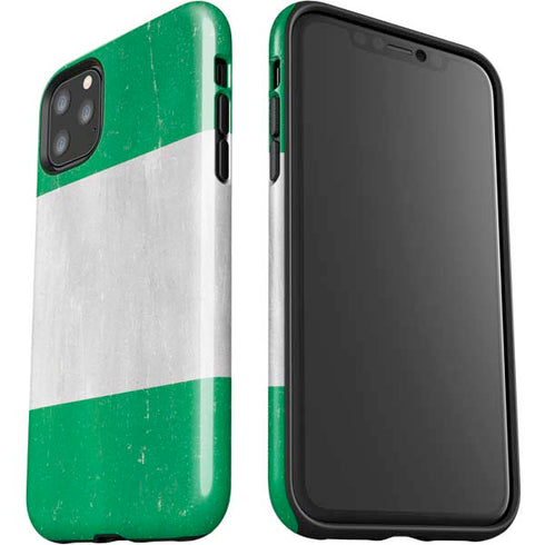 Nigeria Flag Distressed iPhone 11 Pro Max Impact Case